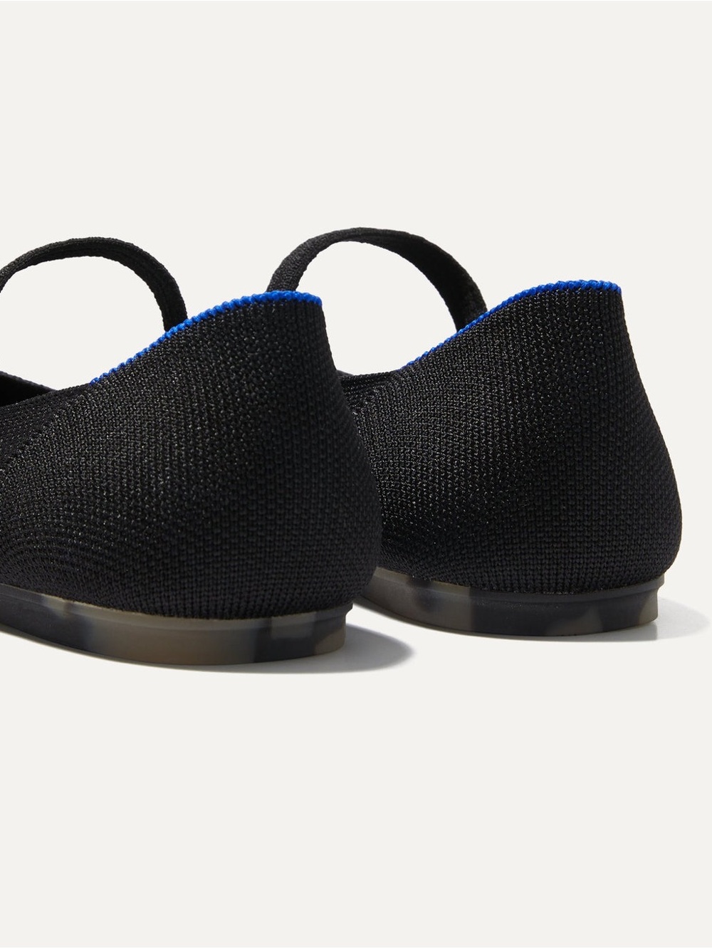 (Worn once) Size 7.5 black ballet flats - Rothy’s Black The Square Mary Jane - Picture 3 of 10